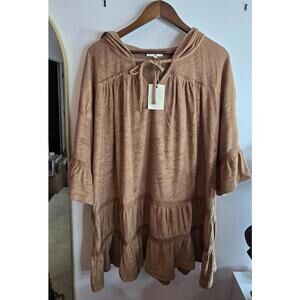 Easel terry hooded pullover